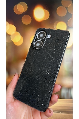 Poco X7 Pro Kılıf Kamera Korumalı Parlak Simli Lüks Kapak