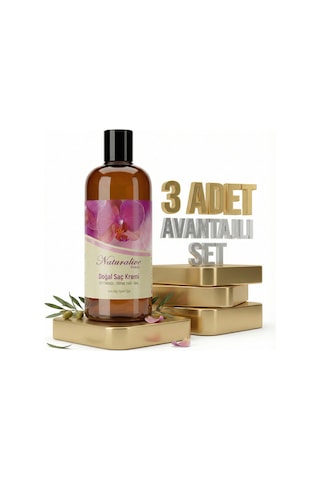 Naturalive Doğal Saç Kremi 3x500 Ml