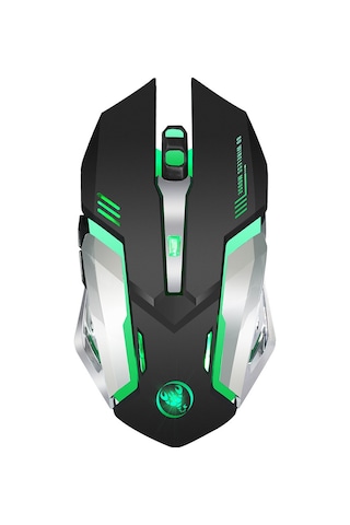 Geeroyoo Hxsj Kablosuz Oyun Faresi - 2400 Dpı, 7 Renkli Aydınlatma, Şarj Edilebilir, Ergonomik Tasarım 001