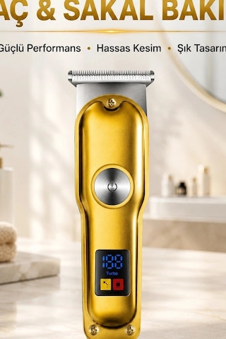 T Bıçaklı Saç Sakal Kesme Makinesi 120 Dakika Kullanım 3 Tarak Usb Şarjlı Profesyonel Bx-313662
