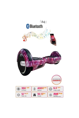 Citymate Hoverboard 6.5 inch Elektrikli Kaykay Scooter Bluetooth Hoparlörlü D03