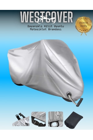 Hyosung Gv 250 Uyumlu Kilit Uyumlu Gri Motosiklet Brandası,örtüsü,çadırı