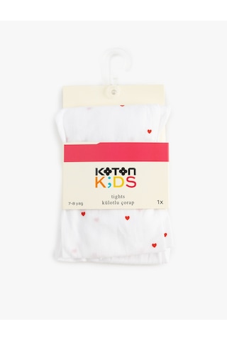 Koton Kalp Desenli 40 Den Külotlu Çorap Beyaz 5skg80044aa Beyaz