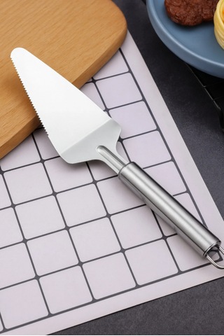 Paslanmaz Çelik Çok Amaçlı Pasta & Pizza Spatulası - Dilimleme Ve Servis - Tırtıklı Diğer
