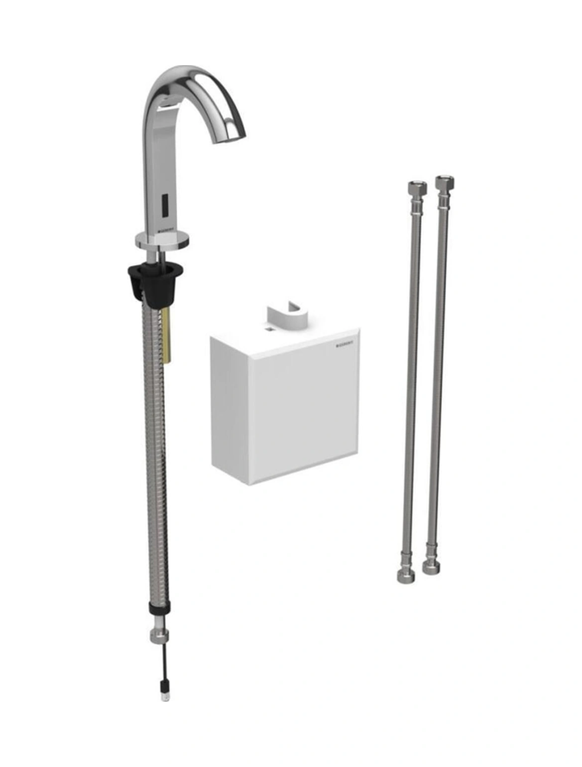 Geberit Piave Çift Su Girişli Pilli Fotoselli Lavabo Bataryası 116.164.21.1 Krom