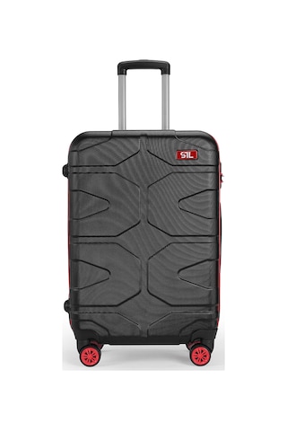 Wexta Wx-1002 Stl Serisi Siyah /kırmızı Büyük Boy Stl Series Valiz Kırmızı
