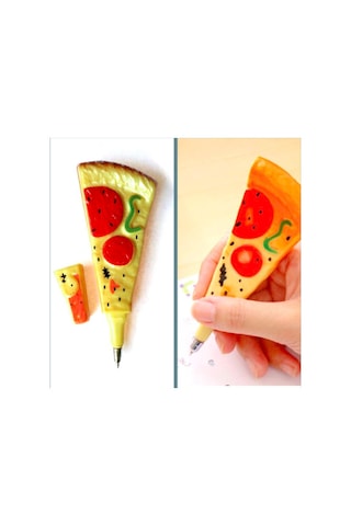 Omeniv Vintage Tasarım Pizza Tükenmez Kalem