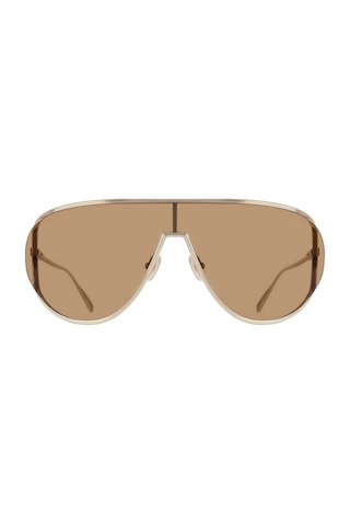 Salvatore Ferragamo Sf 323s 710 63 Unisex Blokcam Gümüş Metal Güneş Gözlüğü Gri