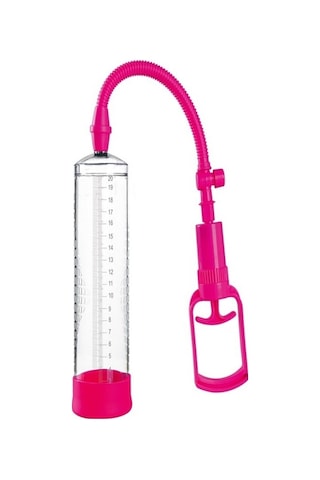 Erofoni Yeni Nesil Kaliteli Dayanıklı Mekanizma 20 CM Tetikli Pink Penis Vakum Pompası