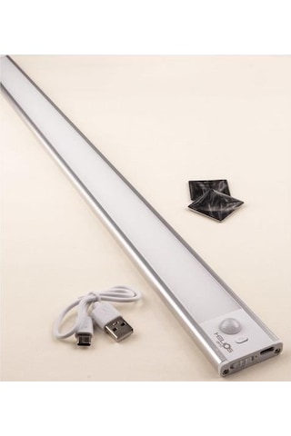 10 Watt 40 Cm Sensörlü Led Bant Armatür - Ilık Beyaz 4000k Hs-2820 Helios Rastlamak