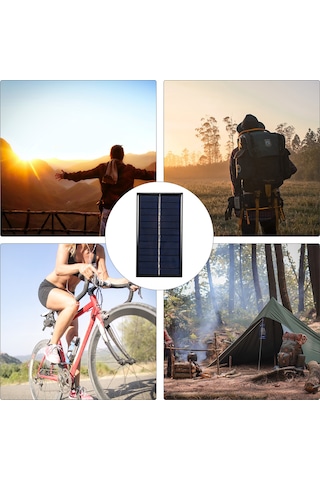 Konesam 1w 6v Usb Güneş Paneli - Taşınabilir Şarj Cihazı, Power Bank Ve Telefonlar İçin Su Geçirmez Solar Şarj Aleti