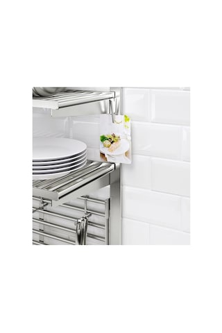 Ikea Kungsfors Mıknatıslı Klips, Paslanmaz Çelik, 3 Adet Çok renkli