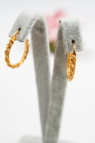 22 Ayar Altın Burgu Halat Küpe Lkxqkp062