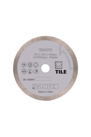 Worx Wa6075 Wx801 İçin 76x10mm Fayans, Seramik, Mermer Elmas Kesme Diski Fr Wa6075