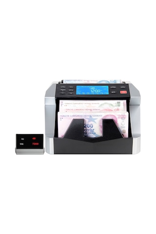 Baove GB7000S Karışık Para Sayma Makinesi - Tl - Euro - Usd - Türkçe Sesli Uyarı + Müşteri Ekranı