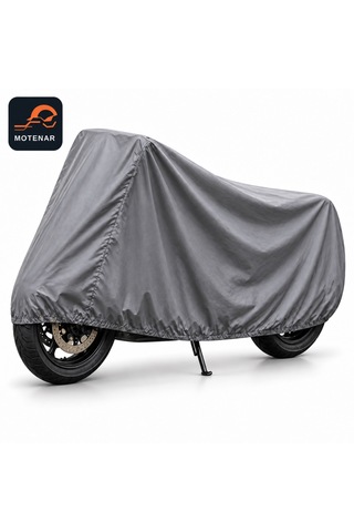 Motenar Motosiklet Brandası Kalın Su Geçirmez Gri