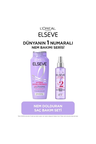 ELSEVE Hydra [hyaluronic] Nem Dolduran Şampuan 300ml Nem İle Dolgunlaştıran Serum 150ml Seti