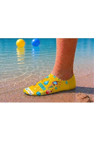 Gripptoes Kaymaz Damla Tabanlı Deniz&havuz Çorabı W1 Çok Renkli