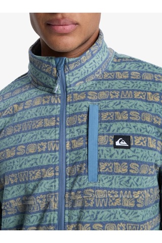 Quıksılver No Destınatıon Fz Granite Green - Pattern 1 Erkek Polar Ceket Eqypf03071-ggv6 Mavi
