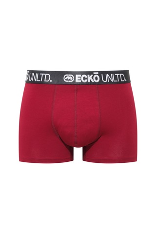 U.S. Polo Assn. Ecko Bordo - Lacivert - Baskılı 3'lü Boxer Bordo - Lacivert - Baskılı