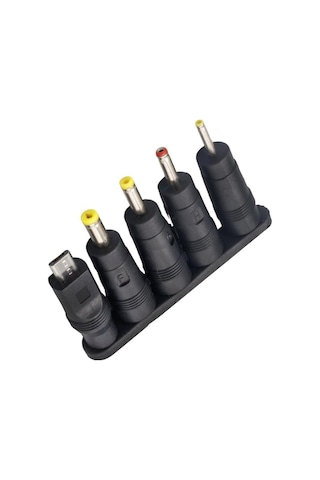 Çoklu Yedek Adaptör Uç Çevirici 2.5x0.7mm - 4.8x1.7mm - 3.0x1.1mm - 4.0x1.7mm - Micro Usb