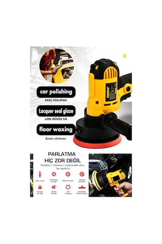 Assur ASR402-02-07 Elektrikli Dikey Polisaj Zımpara Makinesi Sarı