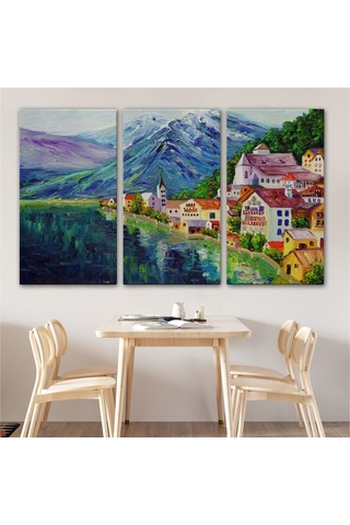 Es10 Dekoratif Baskı Sukulent Kanvas Tablo (95 x 165) HS-3438-3