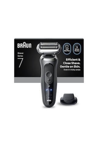 Braun Series 7 Elektrikli Tıraş Makinesi, Islak Ve Kuru, Hassas Düzeltici Başlık, 72-g1200s 1 Saat