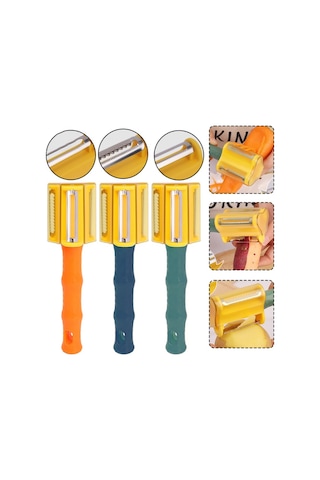 Sones 3'ü 1 Arada Ev Mutfak Sebze Ve Meyve Paslanmaz Çelik Soyma Bıçağı