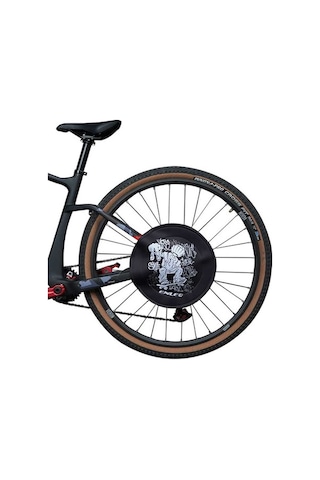 Ebitda Enlee E22128 Dağ Bisikleti Disk Fren Kapağı Anti Aşırı Püskürtme Kalkanı - Kafatası Çok Renkli Çok Renkli