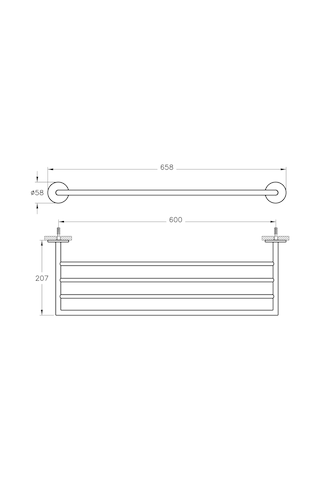 VitrA Origin A4489936 Üçlü Havluluk Mat Siyah
