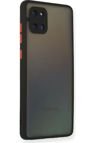 Samsung Galaxy Uyumlu, A81 / Note 10 Lite Kılıf Montreal Silikon Kapak - Siyah