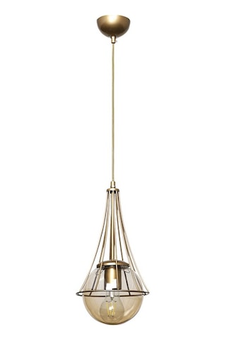 Lapis Tekli Eskitme-Bal Glop Camlı Avize