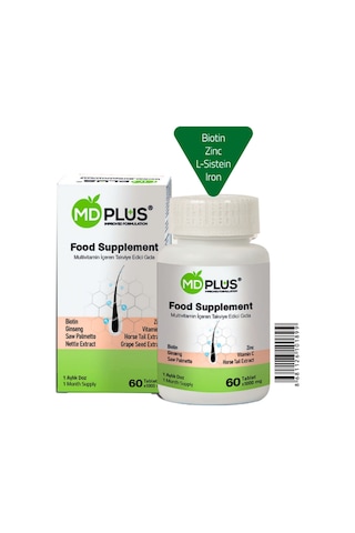 Mdplus Hair Multivitamin Takviye Edici Gıda 60 Tablet