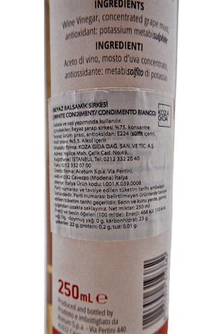 Acetum Beyaz Balsamik Sirkesi 250 ML