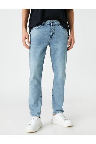 3SAM40246ND Koton Slım Erkek Jean Pantolon AÇIK İNDİGO Açık İndigo