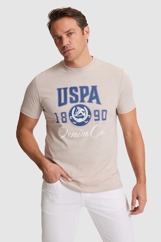 U.s. Polo Assn. Erkek Taş Tişört 50327174-vr049 Taş Rengi