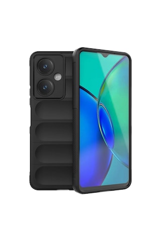 Vivo Y27 Kılıf Optimum Silikon - Siyah Renkli