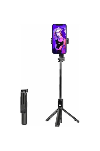 Portatif Taşınabilir Selfie Çubuğu Siyah Diğer