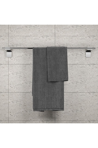 Ahlez Premium Uzun Havluluk 47 Cm Krom
