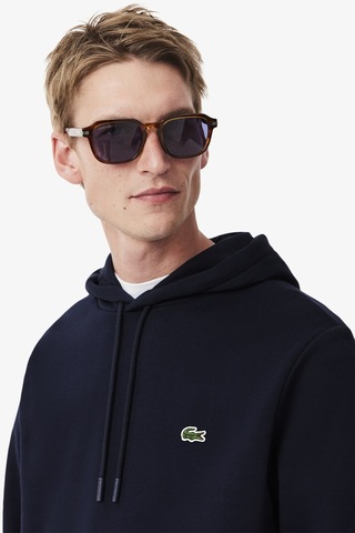 Lacoste Men's Classic Fit Kapüşonlu Yaka Sweatshirt Lacivert