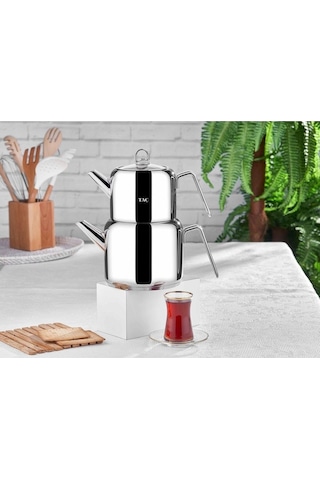 Taç Hera Maxi Çaydanlık Takımı Platin