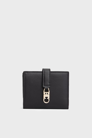 Tommy Hilfiger Logolu Çıtçıtlı Ve Fermuarlı Cüzdan Kadın Cüzdan Aw0aw18934 Bds Siyah SİYAH