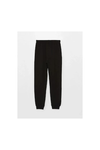 LC Waikiki Lcw Kids Beli Lastikli Basic Kız Çocuk Jogger Eşofman Alt Siyah