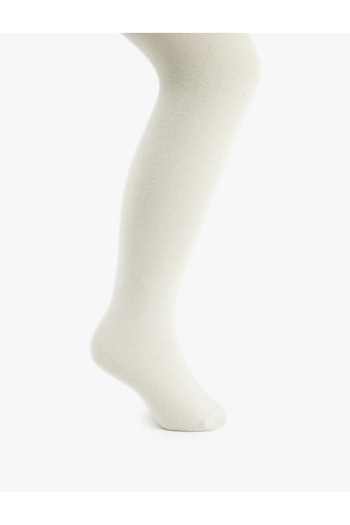 Koton Basic Külotlu Çorap Ekru 6wkg80139aa Ekru