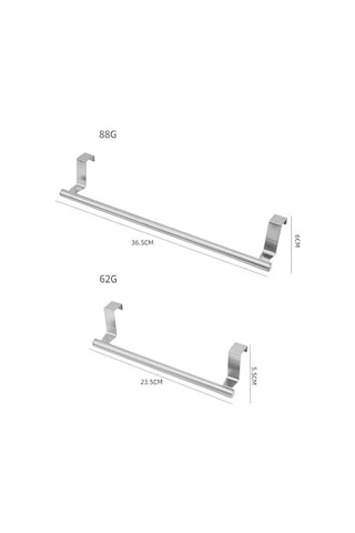Tongxida Askeri Bosphorusboutique Uzunluk: Üstü Sones Paslanmaz Kapı Kapı Havlu Dolap Delinmeyen Cm Çelik Bezi Beyaz Askısı, A Diğer