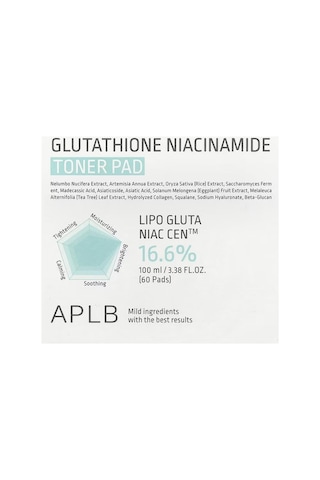 Aplb Glutathione Niacinamide Tonik Pedi 60 Adet