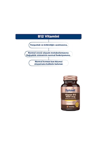 Dynavit Vitamin B12 1000Mcg 100 Dilaltı Tablet