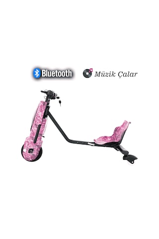 Tbıke Drift Car Elektrikli Kaykay Hoverboard Pembe