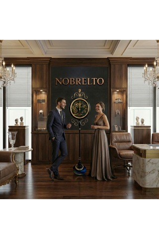 Nobrelto 3604 Luxury Serisi 180 Cm Dekoratif Ayaklı İskelet Saat